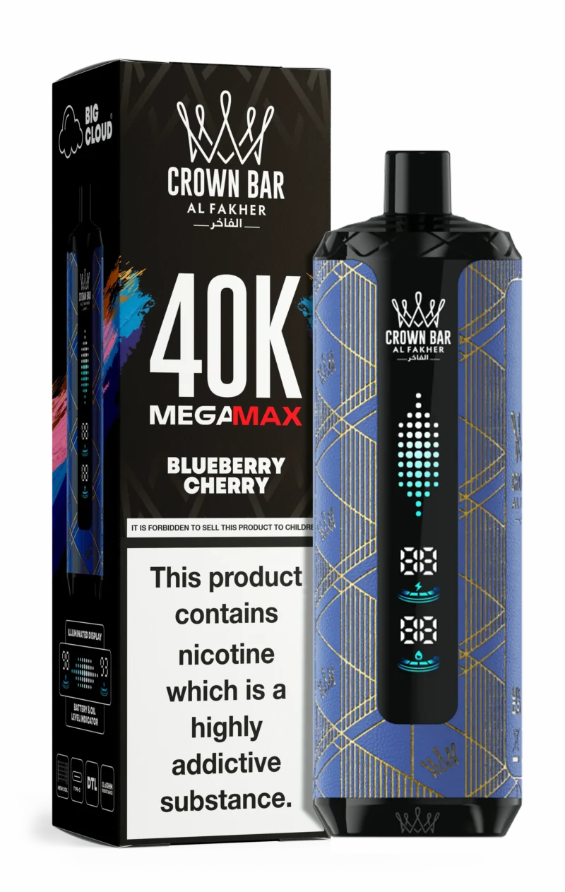 Al Fakher Mega Max 40000 Puffs Einweg Vape Blueberry Cherry Disposable Device