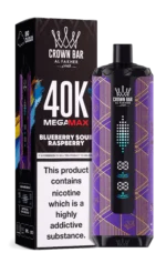 Al Fakher Mega Max 40000 Puffs Einweg Vape Blueberry Sour Raspberry Disposable Device