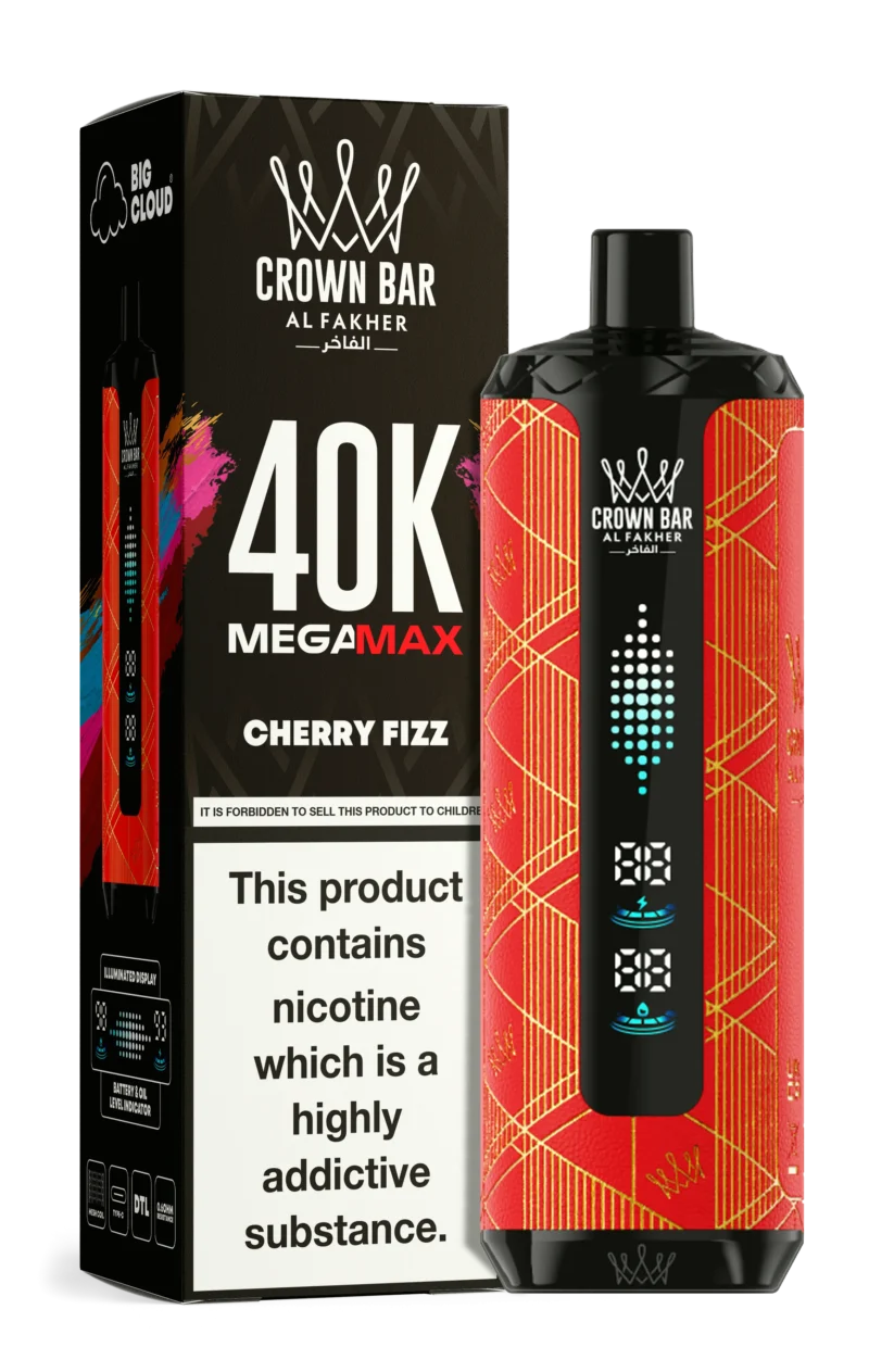 Al Fakher Mega Max 40000 Puffs Einweg Vape Cherry Fizz Disposable Device