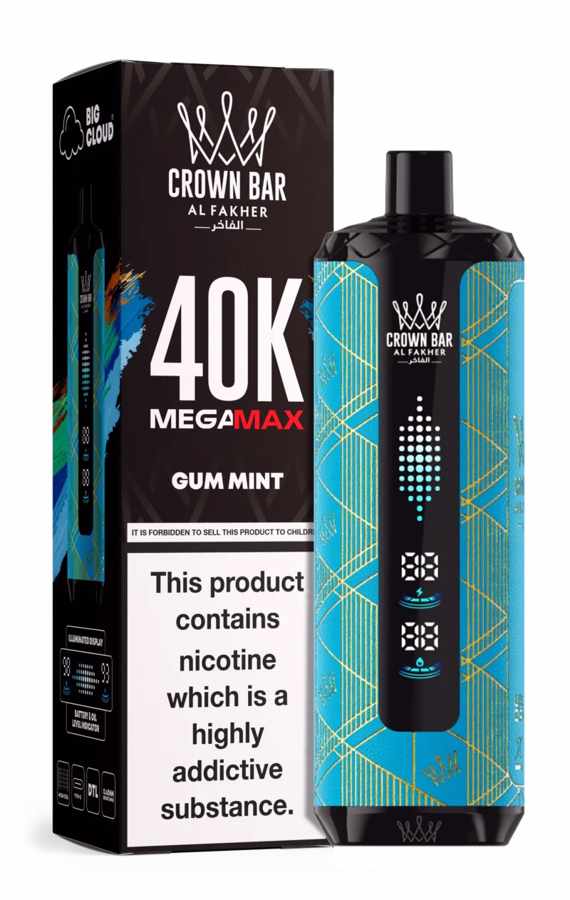 Al Fakher Mega Max 40000 Puffs Einweg Vape Gum Mint Disposable Device