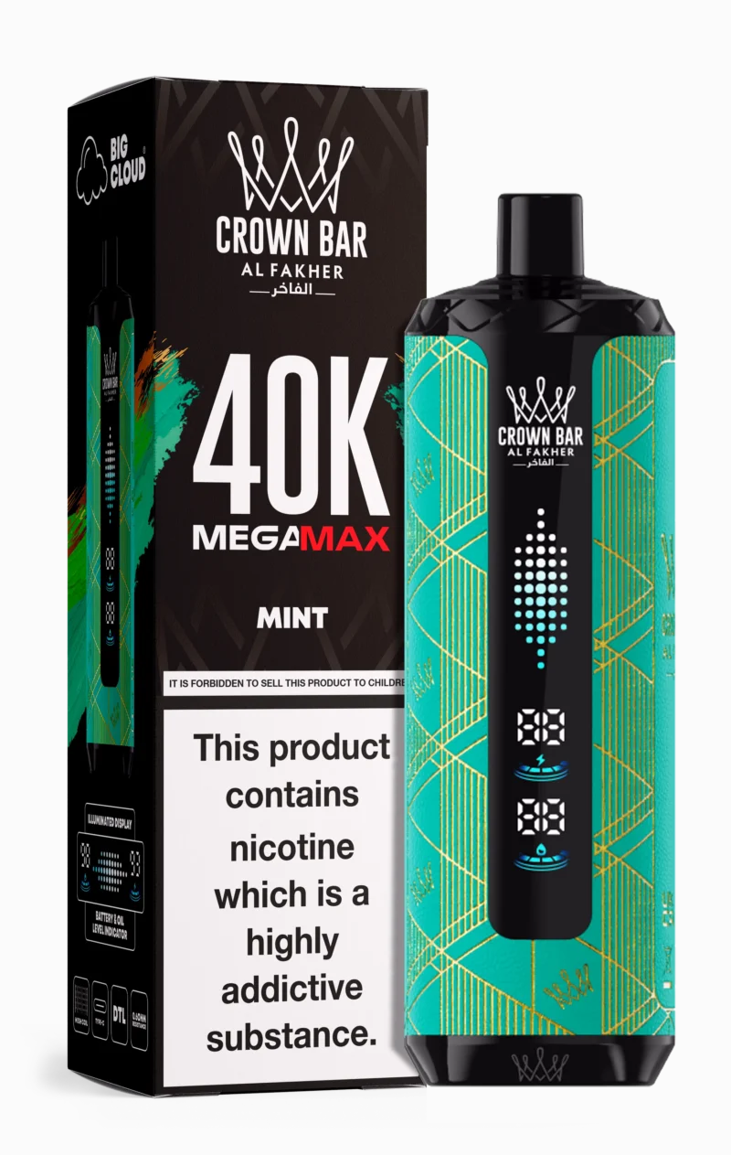 Al Fakher Mega Max 40000 Puffs Einweg Vape Mint Disposable Device