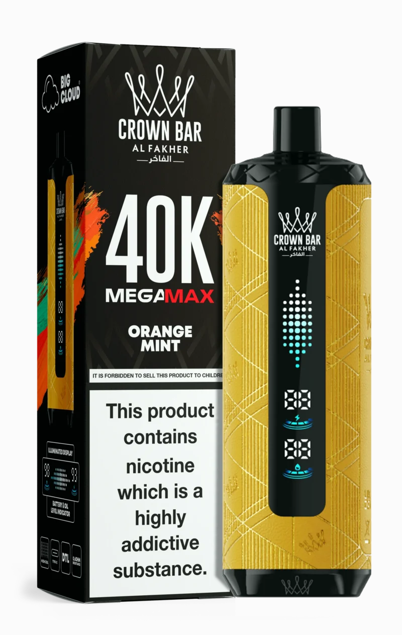 Al Fakher Mega Max 40000 Puffs Einweg Vape Orange Mint Disposable Device