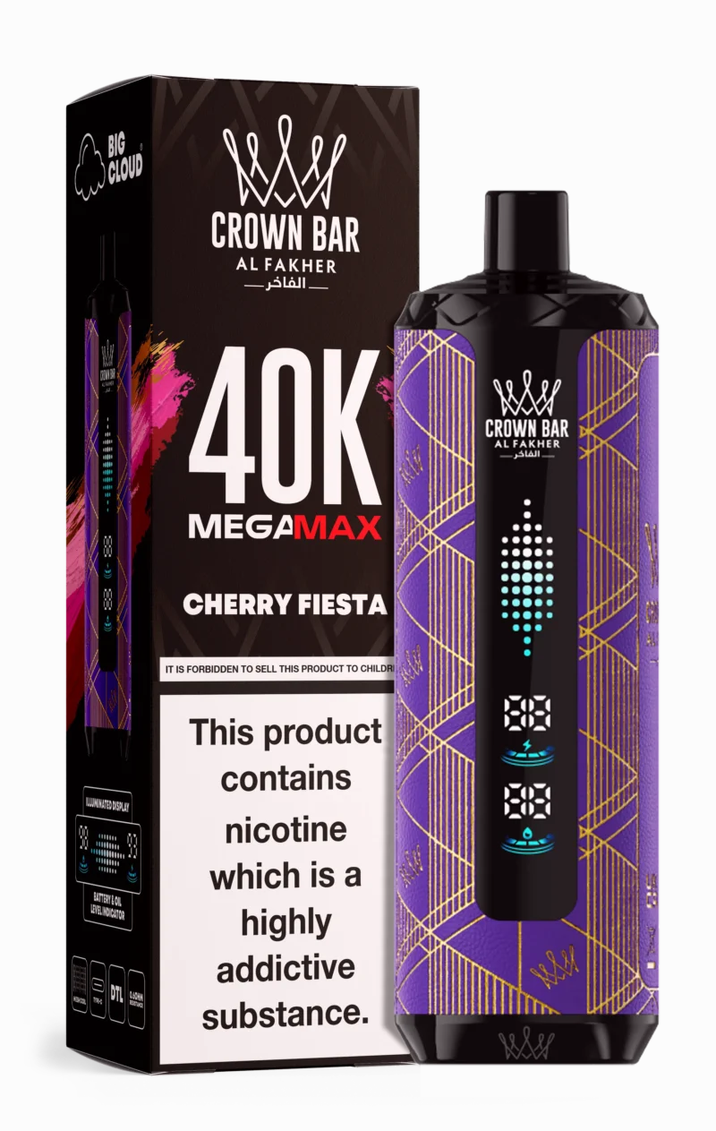 Al Fakher Mega Max 40000 Puffs Einweg Vape Cherry Feista Disposable Device