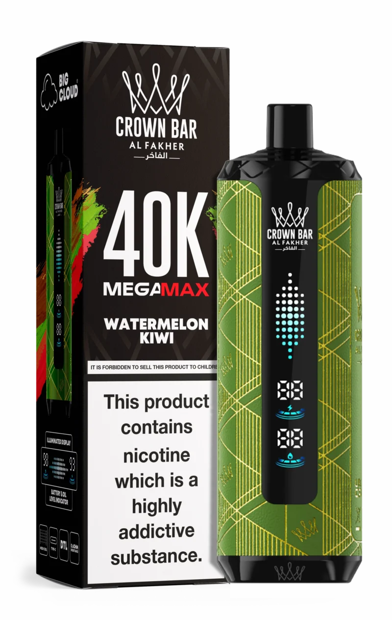 Al Fakher Mega Max 40000 Puffs Einweg Vape Watermelon Kiwi Disposable Device