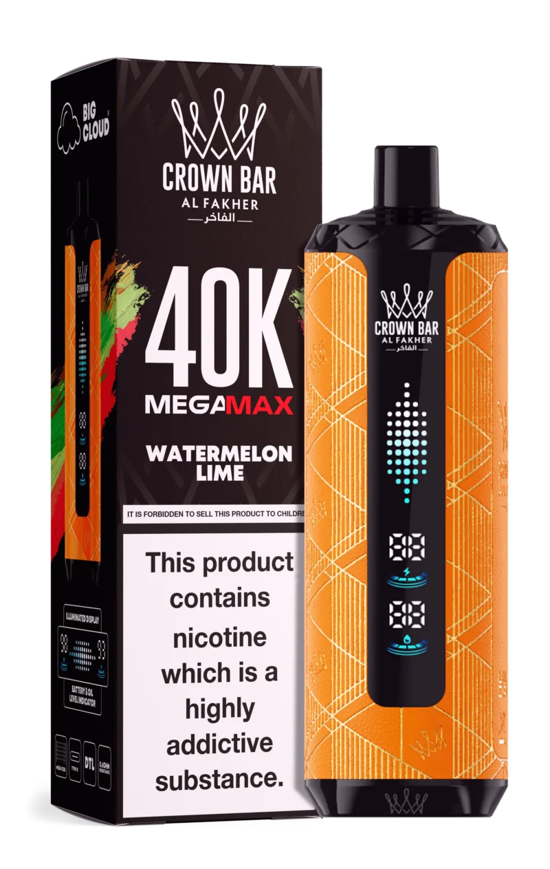 Al Fakher Mega Max 40000 Puffs Einweg Vape Watermelon Lime Disposable Device