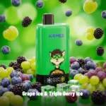 Airmez Fox 2 In 1 Pro 80k Puffs Einweg Vape Grape Ice Triple Berry Disposable Device