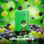 Airmez Fox 2 In 1 Pro 80k Puffs Einweg Vape Grape Ice Triple Berry Disposable Device detail