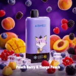 Airmez Fox 2 In 1 Pro 80k Puffs Einweg Vape Peach Berry Mango Disposable Device
