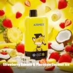 Airmez Fox 2 In 1 Pro 80k Puffs Einweg Vape Strawberry Banana Pineapple Coconut Ice Disposable Device