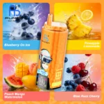 Fumot Eco 80k 80000k Puffs Einweg Vape Blueberry On Ice Pineapple Lemonade Peach Mango Watermelon Blue Razz Cherry 3 Dis