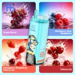 Fumot Eco 80k 80000k Puffs Einweg Vape Grape Burst Blueberry Sour Raspberry Strawberry Cherry Ice 2 Disposable Device