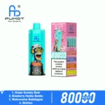 Fumot Eco 80k 80000k Puffs Einweg Vape Grape Gummy Bear Blueberry Hubba Bubba Watermelon Bubblegum Skittles 2