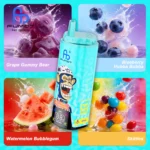 Fumot Eco 80k 80000k Puffs Einweg Vape Grape Gummy Bear Blueberry Hubba Bubba Watermelon Bubblegum Skittles 3