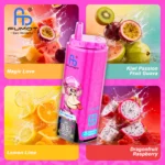 Fumot Eco 80k 80000k Puffs Einweg Vape Magic Love Kiwi Passion Fruit Guava Dragonfruit Raspberry Lemon Lime 3 Disposable