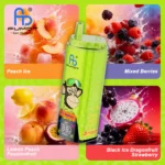 Fumot Eco 80k 80000k Puffs Einweg Vape Peach Ice Mixed Berries Lemon Passionfruit Black Dragonfruit Strawberry 3 Disposa