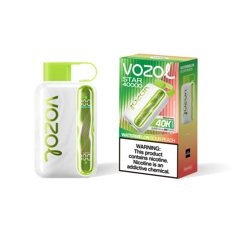 Vozol Star 40000 Puffs Einweg Vape Watermelon Sour Peach Disposable Device