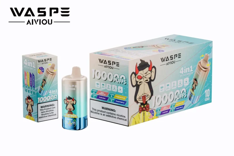 Waspe 100k Puffs Einweg Vape Juicy Peach Lcetropical Fruitfruit Blastpeach Berry 3 Disposable Device