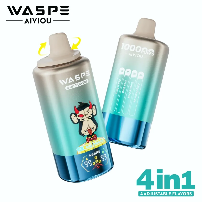 Waspe 100k Puffs Einweg Vape Juicy Peach Lcetropical Fruitfruit Blastpeach Berry Disposable Device
