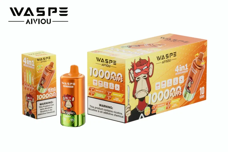 Waspe 100k Puffs Einweg Vape Red Bull Lcebanana Lcepineapplecoconut Lcetriple Mango Lce 3 Disposable Device