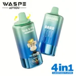 Waspe 4in1 100000 Puffs Einweg Vape Blueberry Lceblack Knightstrawberry Lcestrawberry Watermelon Disposable Device